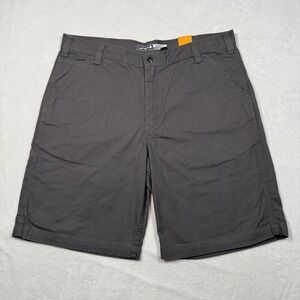 Carhartt Men's Gray Rugged Flex Relaxed Fit Canvas Work Shorts Size 38